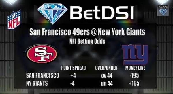 49ers-Giants Betting Line, Free Pick From BetDSI.com