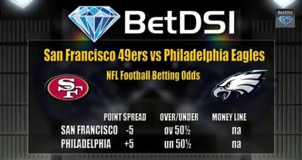 Philadelphia Eagles vs. San Francisco 49ers Odds
