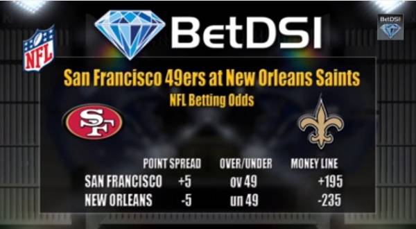 Free NFL Picks Week 10: 49ers vs. Saints Betting Line