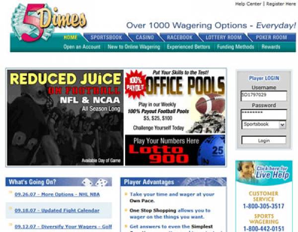 5Dimes Sportsbook Pitbull Poker