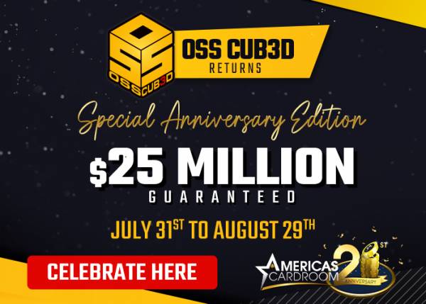 The OSS Cub3d returns at America's Cardroom