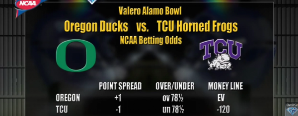 2016 Alamo Bowl Betting Odds – TCU vs. Oregon 2016 Alamo Bowl Betting Odds – TCU vs. Oregon