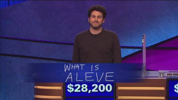 Poker Pro Alex Jacob Moves to Final on ‘Jeopardy!, ‘What is Aleve’
