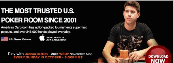 $1 Million Guaranteed Every Sunday through November 8th at Americas Cardroom $1 Million Guaranteed Every Sunday through November 8th at Americas Cardroom