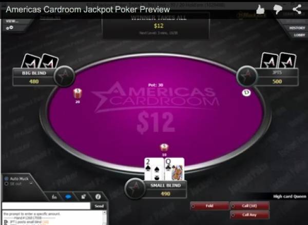 Americas Cardroom Launches Jackpot Poker