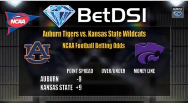 Auburn vs. Kansas State Point Spread at Tigers -9