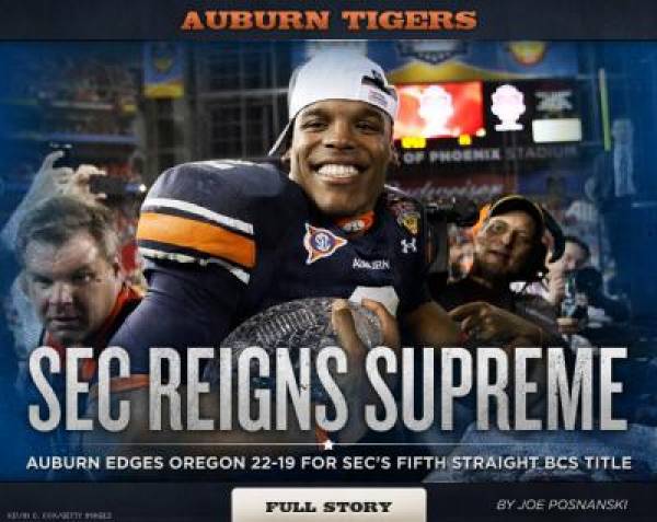 Auburn BCS Championship Win Auburn BCS Championship Win