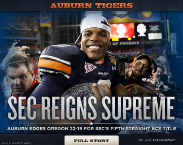 Auburn BCS Championship Win