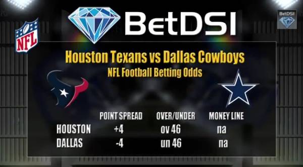 Bet the NFL: Texans vs. Cowboys Point Spread