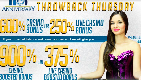 900 Percent Online Casino Bonus?  This is Sick but Thursday Only!
