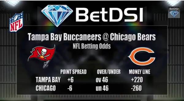 Bucs-Bears Point Spread: Chicago Weather More Favorable for Tampa Bay