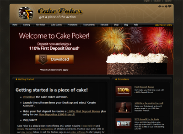 Cake Poker Announces Major Software Upgrade