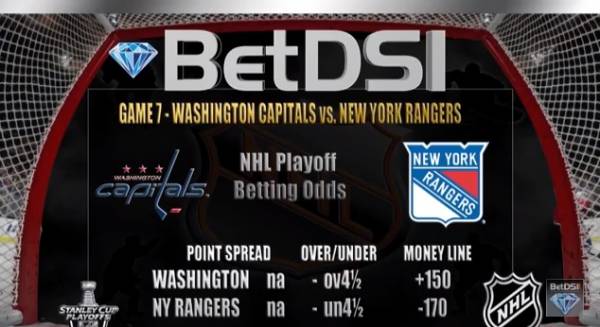 Rangers vs. Capitals Game 7 Betting Line