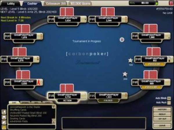 Carbon Poker New Monthly VIP Freerolls Kick Off