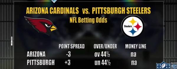 Cardinals-Steelers Free Pick, Betting Line 