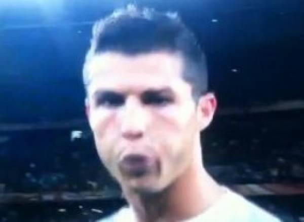 Cristiano Ronaldo Spits at Cameraman