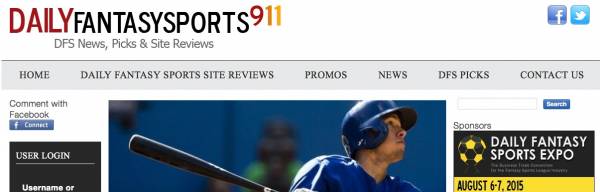 Daily Fantasy Sports 911 Goes Live: DFS Picks, News, Reviews and More Daily Fantasy Sports 911 Goes Live: DFS Picks, News, Reviews and More