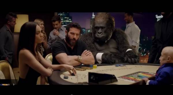 Dan Bilzerian Plays Poker With Mini Me, a Gorilla 