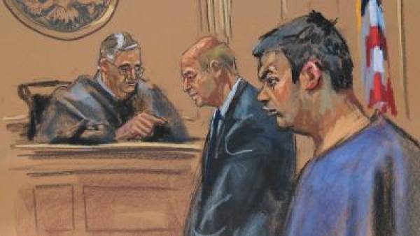 Court Sketch Drawn of Online Poker Kingpin Turned Informant Daniel Tzvetkoff