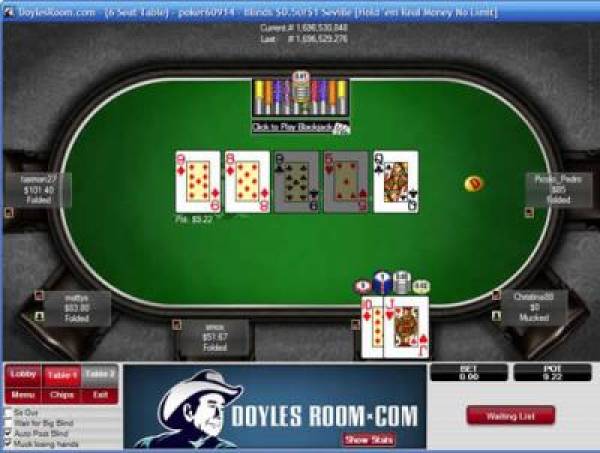 Doyles Room Synchronized Breaks Internet Poker