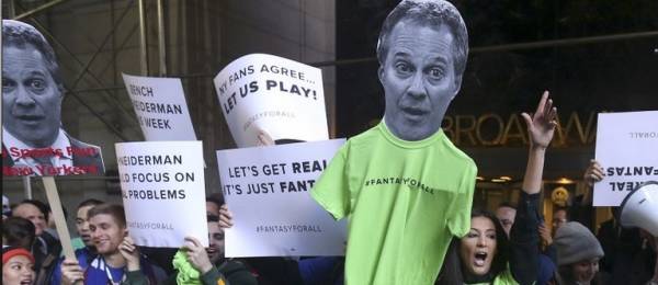 Vote Eric Schneiderman Out of Office, DraftKings, FanDuel Proclaim