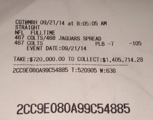 Floyd Mayweather Wins $1.4 Million on Colts