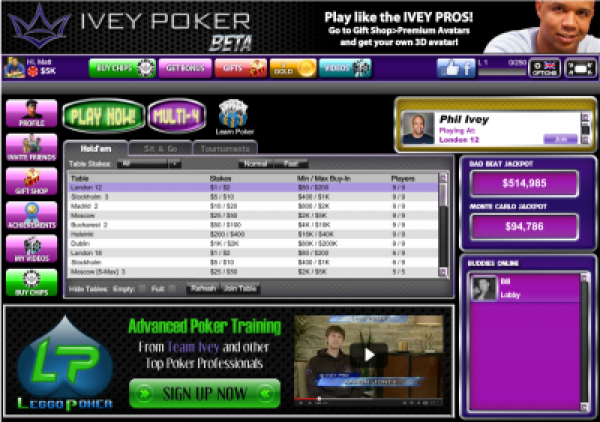 Free to Play Online Poker: Ivey Poker Facebook App Review Free to Play Online Poker: Ivey Poker Facebook App Review