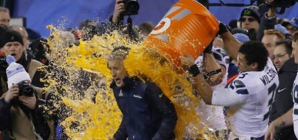 Place a Bet on Super Bowl 50 – The Gatorade Bath Place a Bet on Super Bowl 50 – The Gatorade Bath