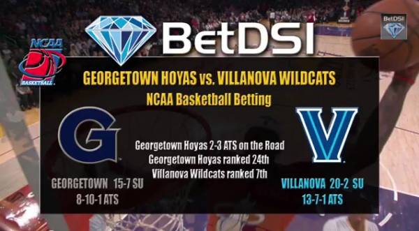 Georgetown vs. Villanova Betting Line, Prediction Georgetown vs. Villanova Betting Line, Prediction