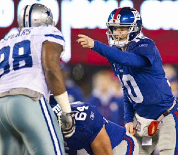 2012 Week 1 NFL Lines:  Giants-Cowboys Wednesday Night Game at New York -2.5 
