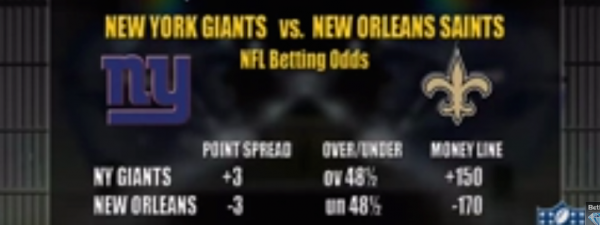 Giants-Saints Spread, Free Pick 