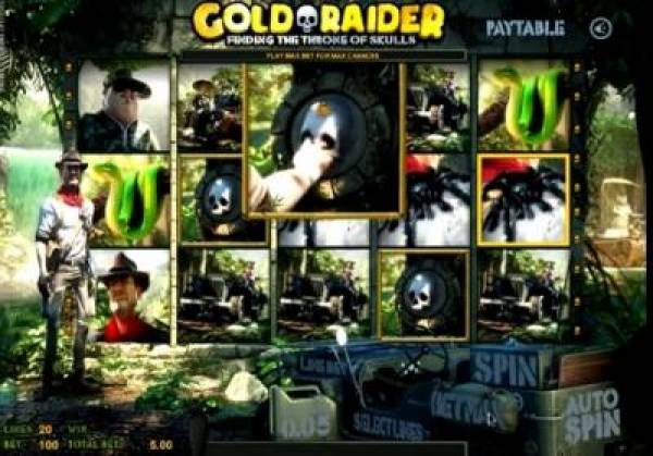 3D Online Slots:  Gold Raider Now Available at Camasino (Video)