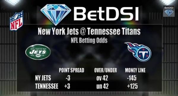 Jets-Titans Betting Line at New York -3 Jets-Titans Betting Line at New York -3
