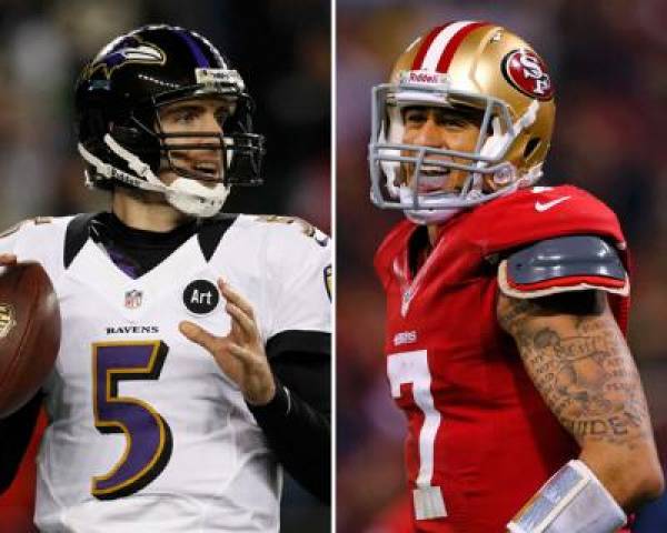 Joe Flacco vs. Colin Kaepernick Super Bowl 2013 Betting Odds Joe Flacco vs. Colin Kaepernick Super Bowl 2013 Betting Odds