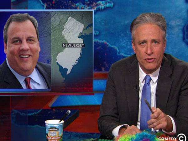 Jon Stewart Blasts Christie for Pot Stance While Endorsing Online Gambling