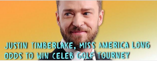 Bet on Justin Timberlake, Miss America to Win American Century Golf Tournament