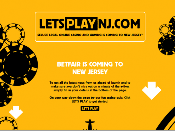 Betfair Launches LetsPlayNJ.com for Web Gambling but Can’t Play Yet in Garden St