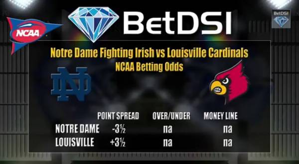 Louisville vs. Notre Dame Betting Line – Free Pick From BetDSI.com Louisville vs. Notre Dame Betting Line – Free Pick From BetDSI.com