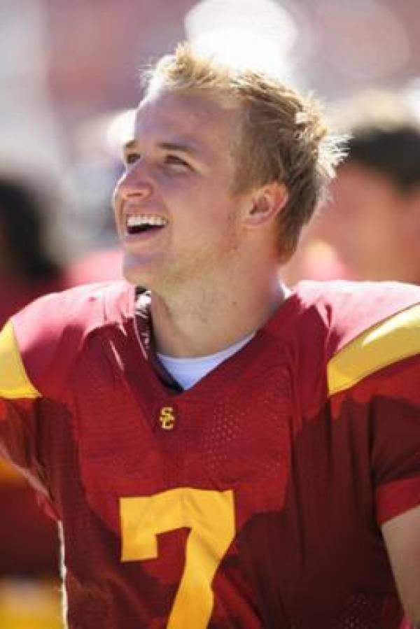 Matt Barkley - Fastest Time in the 40 Yard Dash = 4.75 seconds Matt Barkley - Fastest Time in the 40 Yard Dash = 4.75 seconds