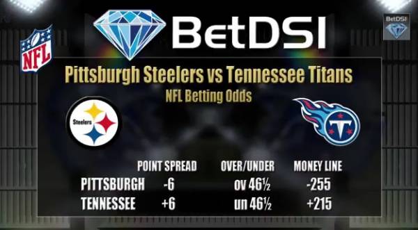 MNF Betting Odds – Steelers vs. Titans Line at Pittsburgh -6