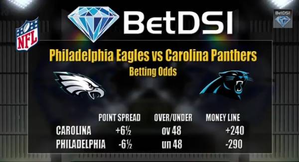MNF Panthers vs. Eagles Betting Line: Strong Fantasy Value for Cam Newton MNF Panthers vs. Eagles Betting Line: Strong Fantasy Value for Cam Newton