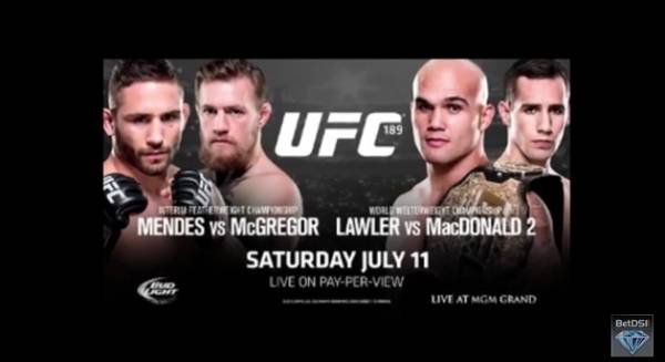 UFC 189 Odds - McGregor vs Mendes Betting Picks 