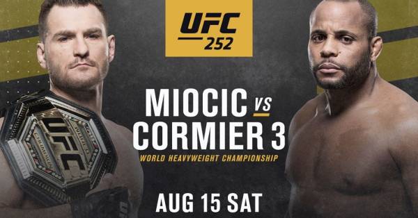 Where Can I Watch, Bet the Miocic vs Cormier 3 Fight UFC 252 From Cincinnati