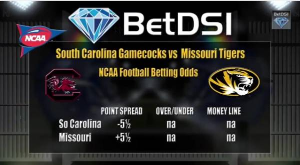 Missouri vs. South Carolina Point Spread 