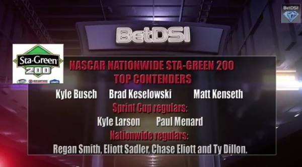 NASCAR Nationwide Sta-Green 200 Odds‬, Predictions 