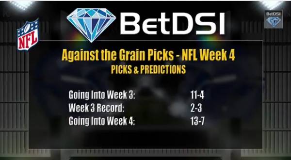NFL Week 4 Free Picks From BetDSI.com NFL Week 4 Free Picks From BetDSI.com
