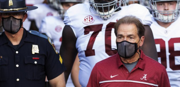 Nick Saban With Coach Virtually Under Covid 19 Quarantine 