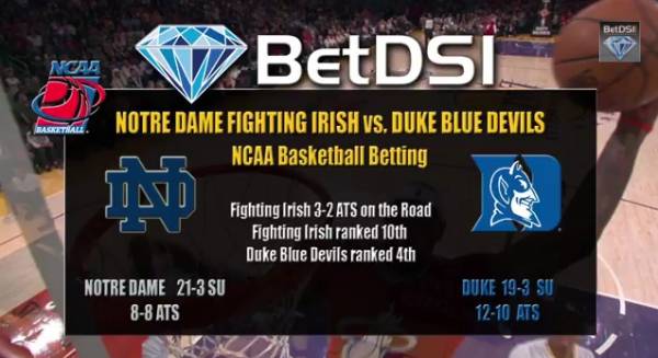 Notre Dame vs. Duke Point Spread, Prediction Notre Dame vs. Duke Point Spread, Prediction