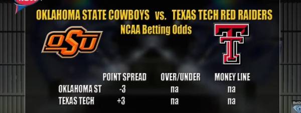 OSU vs. Texas Tech Point Spread, Free Pick 