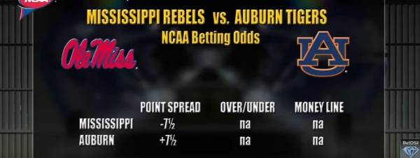 Ole Miss vs. Auburn Point Spread, Free Pick